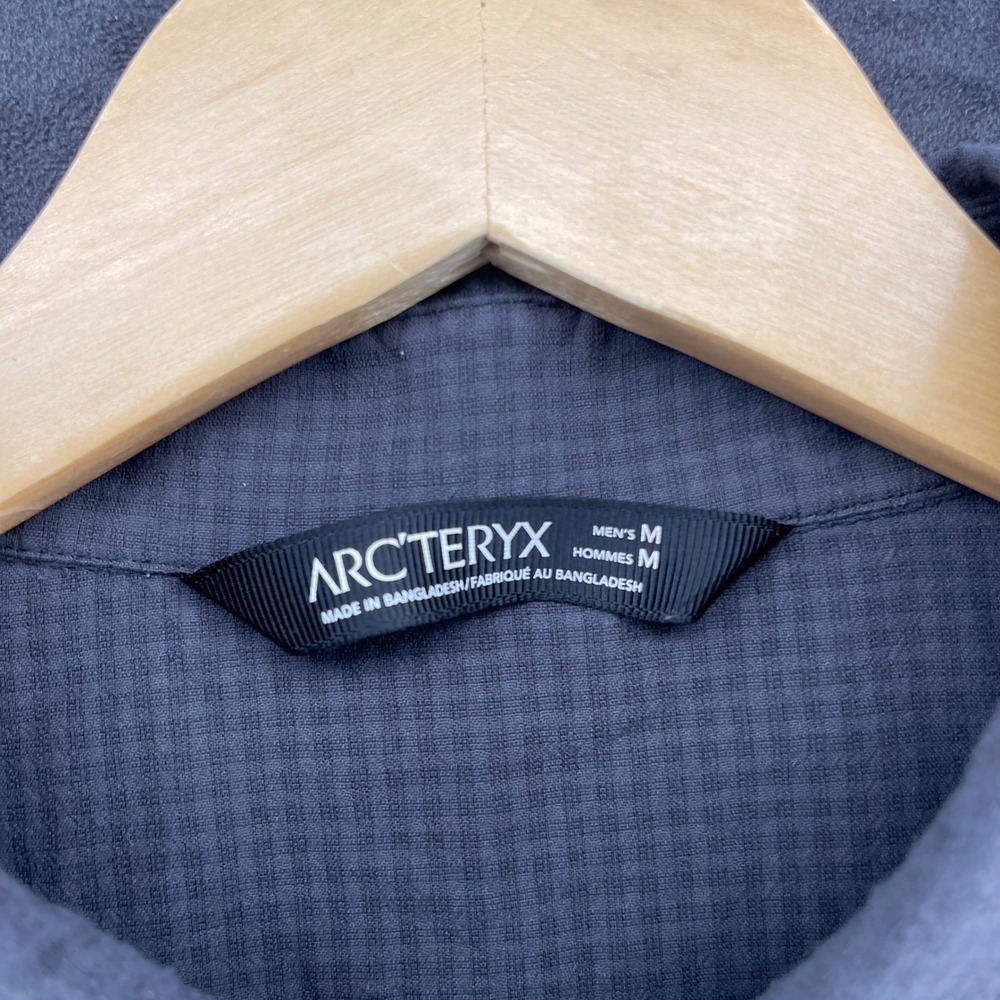 Arcteryx Mens Skyline Short Sleeve Shirt Grey Grid Snap Front 17218 Size M - Picture 2 of 7